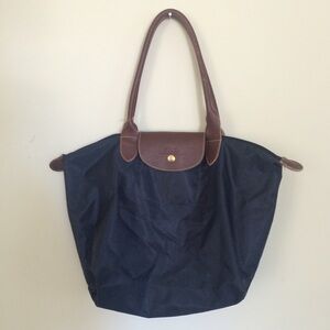 Navy longchamp le pilage large